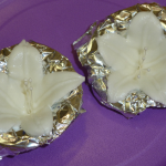 Flores hechas con boquilla de hoja