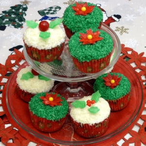 Cupcakes de Coco para Navidad Paso a Paso