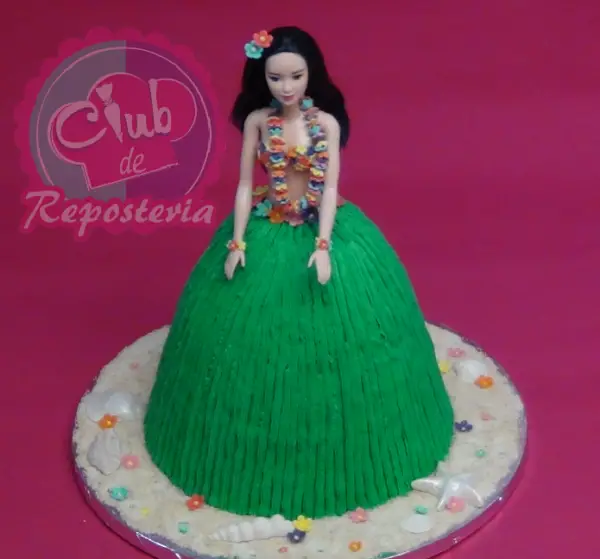 Como Decorar una Torta como Barbie Hawaiana - Club de Reposterira
