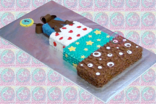 Como hacer una torta de pisos horizontal por Rosa Quintero