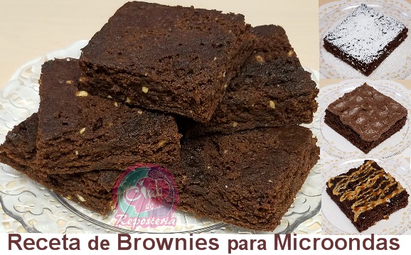 Deliciosa Receta de Brownies para Microondas por Rosa Quintero 