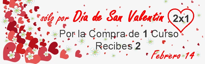 Especial San Valentin - Oferta 2x1 por Club de Reposteria 