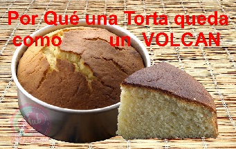Torta o Pastel que se hornea como un volcán por Rosa Quintero