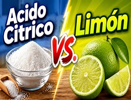 Relación entre el ácido cítrico y el limón